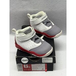 Jordan Velocity BT Toddler Sneakers White Red Grey 693363-106 Size 6C